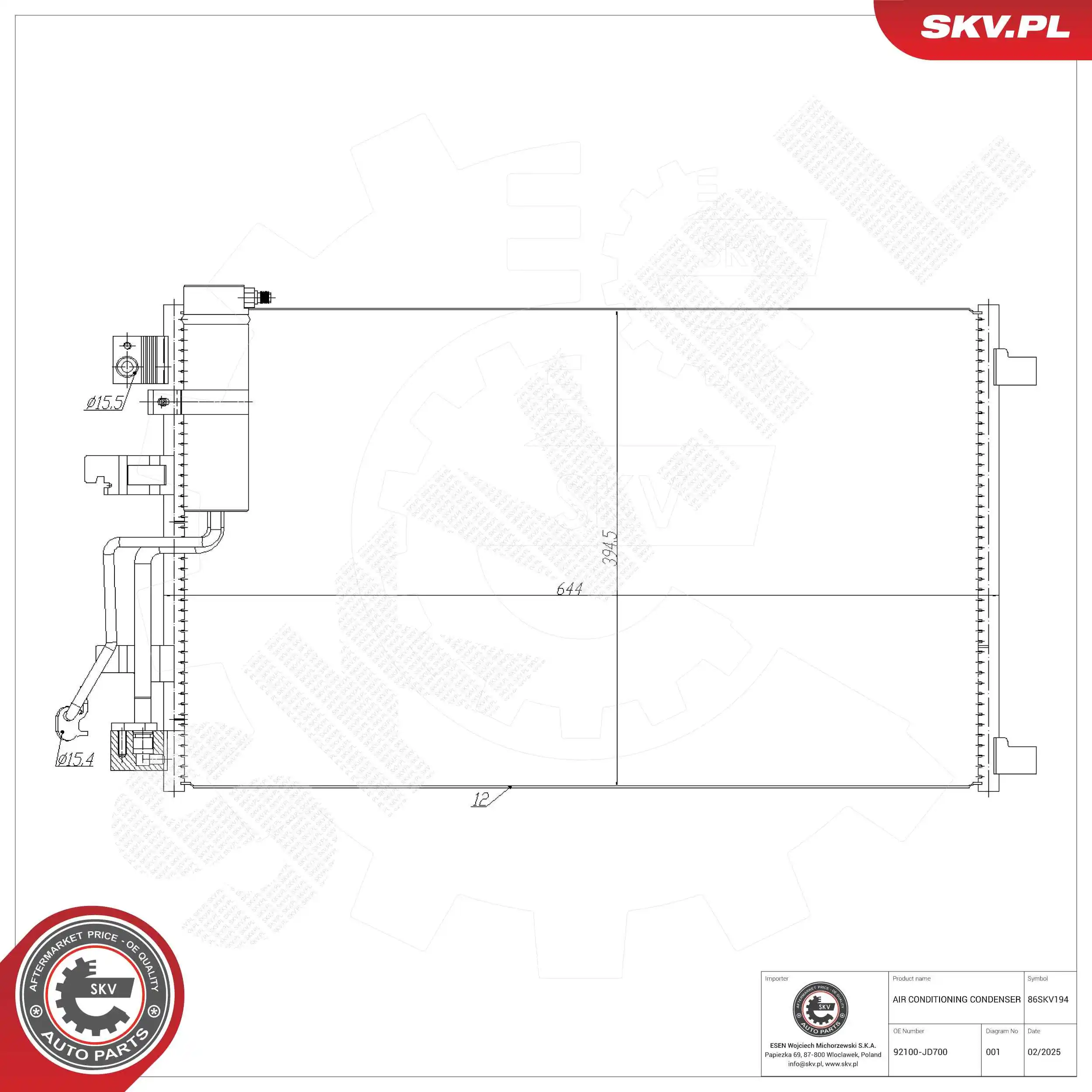 Condenser, air conditioning